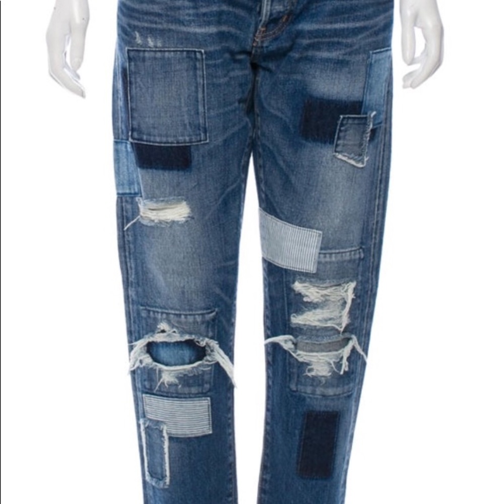MOUSSY Gypsy Patches Jeans Size 28 NWT